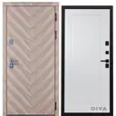 Входная дверь Diva Дива-98 УТ-00075801 205x86см стальная левая цвет коричнево-шоколадный