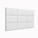 Комплект мягких панелей Tartilla прямоугольник эко кожа цвет белый 500x300x35мм 4шт