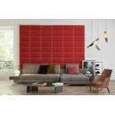 Комплект мягких панелей Tartilla прямоугольник эко кожа цвет красный 600x300x29мм 4шт