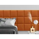 Комплект мягких панелей Tartilla квадрат велюр цвет оранжевый 300х300х29мм 4шт