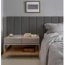 Комплект мягких панелей Tartilla прямоугольник хлопок цвет серый 1000x200x29мм 4шт