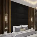 Комплект мягких панелей Tartilla квадрат эко кожа цвет черный 500x500x29мм 2шт