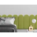 Комплект мягких панелей Tartilla арка велюр цвет оливковый 600x300x35мм 2шт