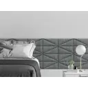 Комплект мягких панелей Tartilla треугольник хлопок цвет серый 300x150x29мм 2шт