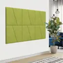 Комплект мягких панелей Tartilla трапеция левая велюр цвет оливковый 500x500x29мм 2шт