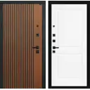 Входная дверь Labirintdoors Шторм П-11 левый 205x88см белый софт/дуб кантри темный