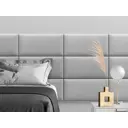 Комплект мягких панелей Tartilla прямоугольник эко кожа цвет серебристый 600x300x35мм 4шт