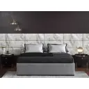 Мягкая панель Tartilla прямоугольник шелк цвет слоновая кость 800x300x29мм 1шт