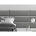 Мягкая панель Tartilla прямоугольник эко кожа цвет серый 1000x300x29мм 1шт