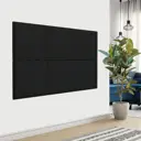 Мягкая панель Tartilla квадрат велюр цвет черный 500x500x29мм 1шт