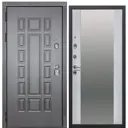 Входная дверь Diva МХ-54 205x96см левый цвет белый матовый/серый с зеркалом