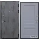 Входная дверь Diva МД-35 УТ-00075089 205x86см правый светло-серая