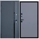 Входная дверь Diva ДХ-47 205x86см левый черный кварц/Д11 силк маус