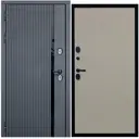 Входная дверь Diva ДХ-46 205x96см левый черный кварц/Д11 софт шампань