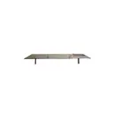 Козырек над окном YSO1 ArtCore черный каркас с коричневым поликарбонатом 100x40x20 см