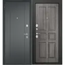 Входная дверь Family Eco MP 1 левый 205x86см цвет черный муар/дуб мелинга серый