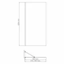 Душевая перегородка Wasserkraft 55W44 100x200см золотистый профиль