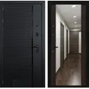 Входная дверь Labirintdoors Пиано 205x88см левый цвет венге/черный кварц с зеркалом