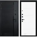 Входная дверь Лабиринт Пиано левый П13 205x96см белый софт/черный кварц