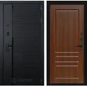Входная дверь Labirintdoors Пиано правый П03 205x88см орех бренди/черный кварц