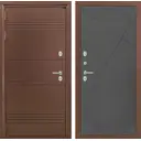 Входная дверь Labirintdoors Термо Лайт левый П-24 205x96см графит софт/антик медный