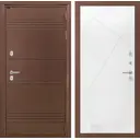Входная дверь Labirintdoors Термо Лайт правый П-24 205x96см белый софт/антик медный