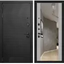 Входная дверь Labirintdoors Вулкано 205x88см левый цвет грей софт/антрацит софт с зеркалом