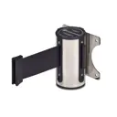 Настенный блок Rusbarrier Wallbarrier Pro с черной лентой 5м серебряный