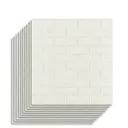 Комплект панелей ПВХ Lako decor Кирпич 770x700x8мм 5.4м² 10шт белый