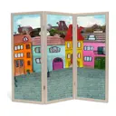 Складная ширма Декор депо Фикс-город 3 створки 128x140см