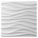 Стеновая панель 3D Bello deco XPS белый 500x500мм 0.25м²