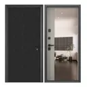 Входная дверь Torex Comfort X 210x95см левый цвет крема/черный шелк с зеркалом