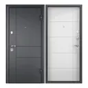 Входная дверь Torex Flat-M правый 205x95см цвет лиственница серый/бежевый