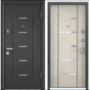 Входная дверь Torex Super Omega 2 правый 210x95см цвет черный шелк/белый перламутр