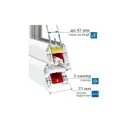 Пластиковое окно ПВХ Deceuninck фрамуга 1000x700мм (ШхВ) двухкамерный стеклопакет белый