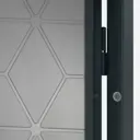 Входная дверь Меги Romb левый 205x97см цвет черный/серая