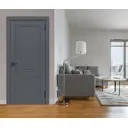Дверь межкомнатная Loyard Париж глухая 200x60см пленка ПВХ цвет софт графит без замка и петель
