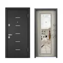 Входная дверь Torex Super Omega–10 207x95см правый цвет белый перламутр/белый с зеркалом