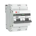 Автоматический выключатель EKF PROxima ВА47-100 2P D20 А 10 кА