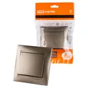 Кнопка для дверного звонка проводная TDM Electric Лама цвет бронза