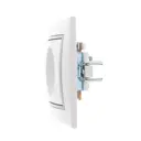 Розетка ТВ оконечная встраиваемая Lezard MIRA 701-0215-130, цвет белый/серый