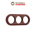 Рамка для розеток и выключателей Werkel Legend 3 поста цвет итальянский орех