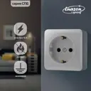 Розетка накладная Luazon lighting Уют 3092318 с заземлением цвет белый