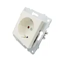 Розетка встраиваемая Ovivo Loft M+K 600-000301-218 с заземлением цвет белый