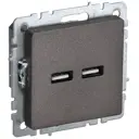 Розетка USB встраиваемая Iek Brite BR-U21-D31-K45 цвет бронза