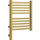 Полотенцесушитель электрический Сунержа Модус 3.0 Л 400x500 мм 300 Вт с терморегулятором лесенка цвет состаренная латунь