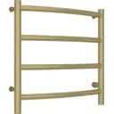 Полотенцесушитель электрический Сунержа Галант 4.0 правый 500x500 мм 72 Вт с терморегулятором лесенка цвет шампань матовая