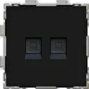 Розетка компьютерная встраиваемая Cgss Практика RJ45 PL-W201C2-BСM цвет черный