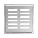 Решетка вентиляционная Domart 200x200 мм сталь цвет хром