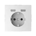 Розетка USB Schneider Electric Life MTN2366-6035 цвет белый лотос